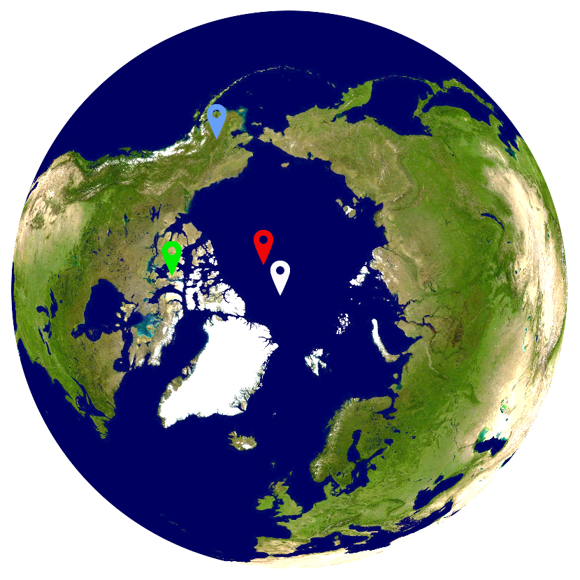 Wo liegt der Nordpol?